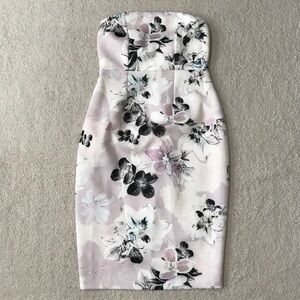 ASOS Maternity Floral Strapless Dress Size 4
